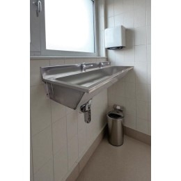 Lavatório Coletivo Com 2 Torneiras 1,00m - Construinox